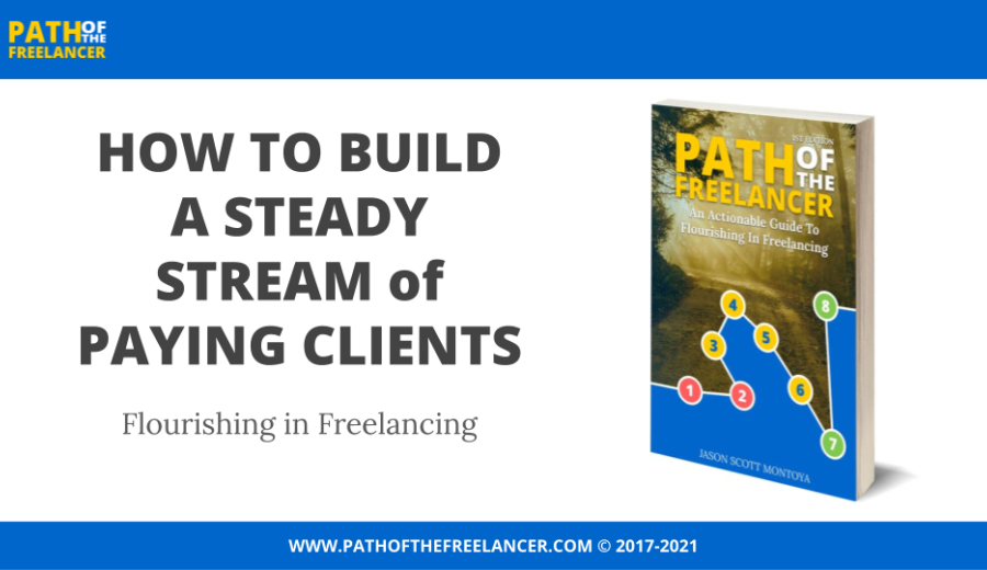 How Freelancers Build & Sustain A Steady Stream of Paying Clients course promo graphic