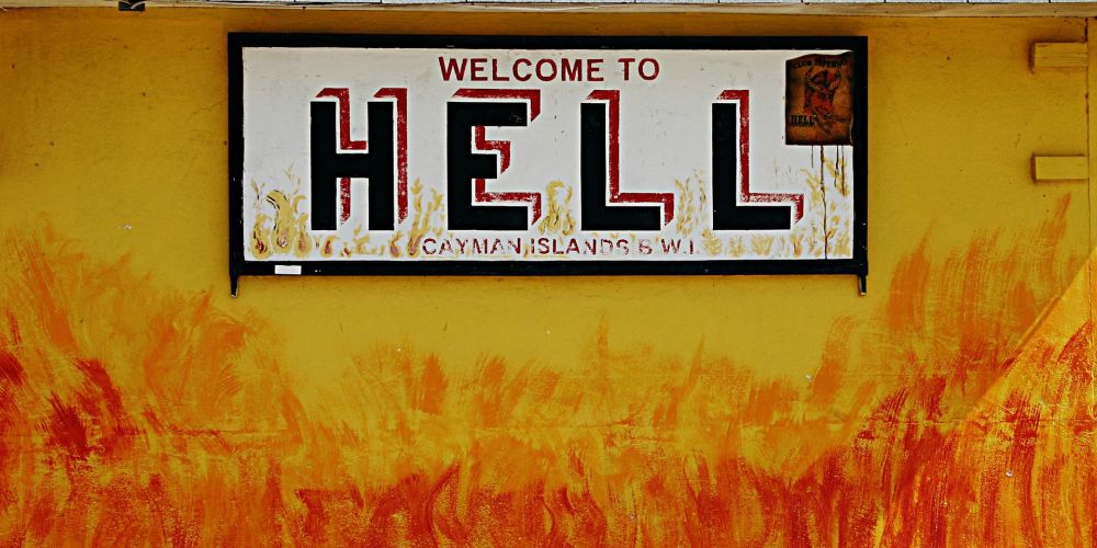 welcome to hell sign